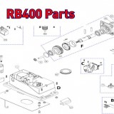 Запчасти привода откатных ворот NICE RB400 (2020)