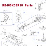 Запчасти привода откатных ворот NICE RB400KCER10 (2020)