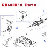 Запчасти привода откатных ворот NICE RB600R10 (2020)