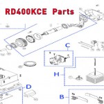 Запчасти привода откатных ворот NICE RD400KCE (2020)