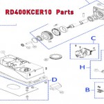 Запчасти привода откатных ворот NICE RD400KCER10 (2020)