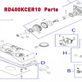 Запчасти привода откатных ворот NICE RD400KCER10 (2020)