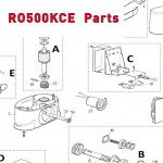 Запчасти привода откатных ворот NICE RO500KCE (2020)