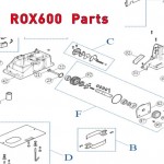 Запчасти привода откатных ворот NICE ROX600 (2020)