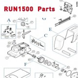 Запчасти привода откатных ворот NICE RUN1500 (2020)