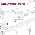 Запчасти привода гаражных ворот NICE SHEL75KCE (2020)