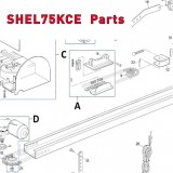 Запчасти привода гаражных ворот NICE SHEL75KCE (2020)