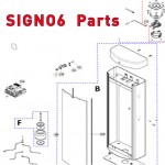 Запчасти автоматического шлагбаума NICE SIGNO6 (2020)