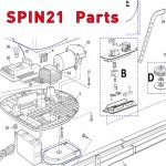 Запчасти привода гаражных ворот NICE SPIN21 (2020)