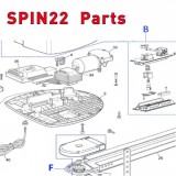 Запчасти привода гаражных ворот NICE SPIN22 (2020)