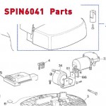 Запчасти привода гаражных ворот NICE SPIN6041 (2020)