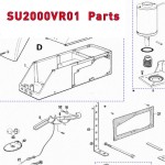 Запчасти привода гаражных ворот NICE SU2000VR01 (2020)