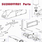 Запчасти привода гаражных ворот NICE SU2000VVR01 (2020)