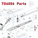 Запчасти привода распашных ворот NICE TO4006 (2020)