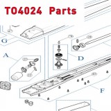 Запчасти привода распашных ворот NICE TO4024 (2020)