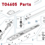 Запчасти привода распашных ворот NICE TO4605 (2020)