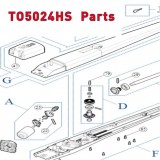 Запчасти привода распашных ворот NICE TO5024HS (2020)