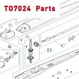 Запчасти привода распашных ворот NICE TO7024 (2020)