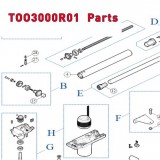 Запчасти привода распашных ворот NICE TOO3000R01 (2020)