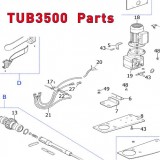 Запчасти привода откатных ворот NICE TUB3500 (2020)