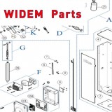 Запчасти автоматического шлагбаума NICE WIDEM (2020)