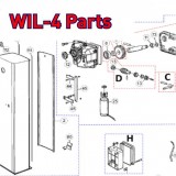 Запчасти автоматического шлагбаума NICE WIL-4 (2020)