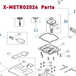 Запчасти привода распашных ворот NICE X-METRO2024 (2020)